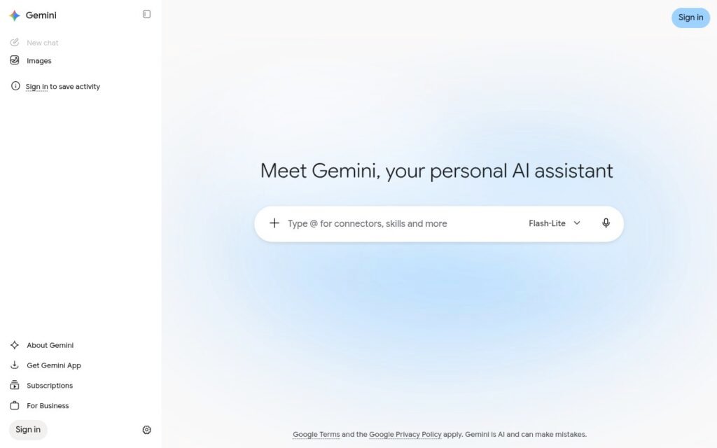 واجهة Gemini من جوجل
